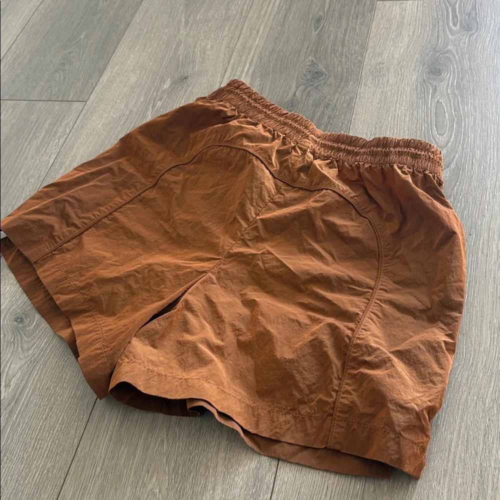 Women's Athletic Shorts in Brown - Lightweight Performance